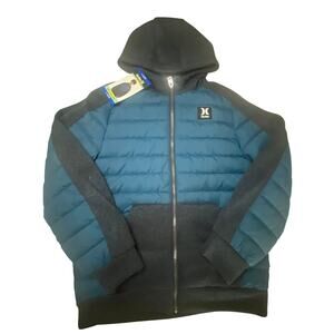 Hurley Youth Hybrid Jacket - Blue/Black - L (14/16)